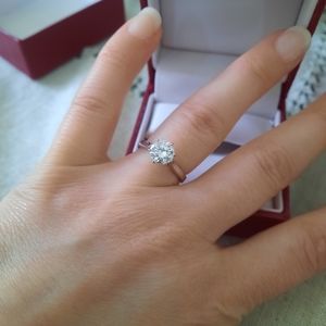 1 Carat Charles and Colvard Engagement Ring
